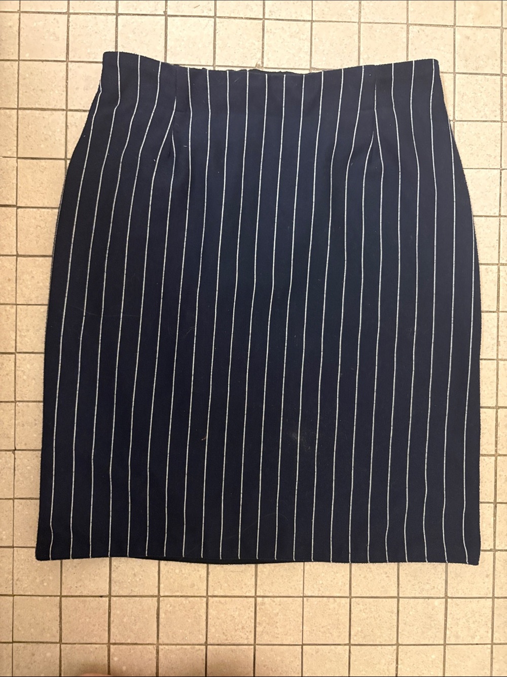 Classic Pinstripe Pencil Skirt